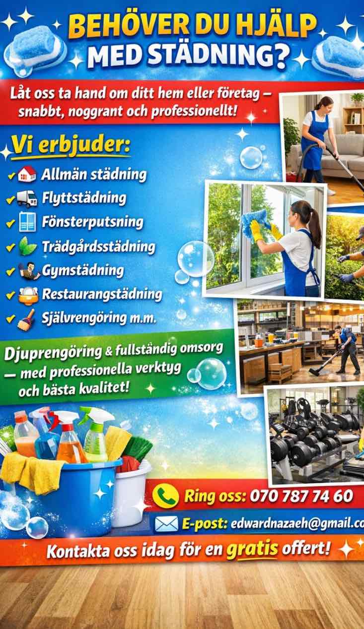 Städtjänster för hem och företag